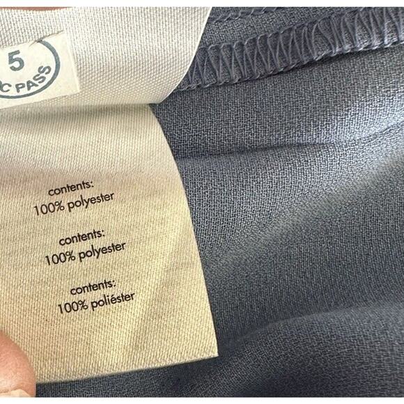 New WeWoreWhat Satin Charmeuse Cowl Neck Slate Blue Midi Dress Spaghetti Strap 0 - Picture 5 of 6